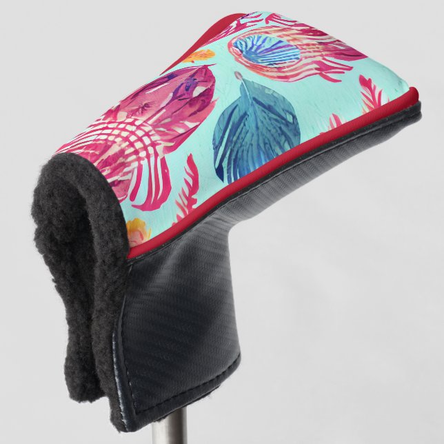 Couvre-club De Golf Motif Boho Feathers (Devant 3/4)