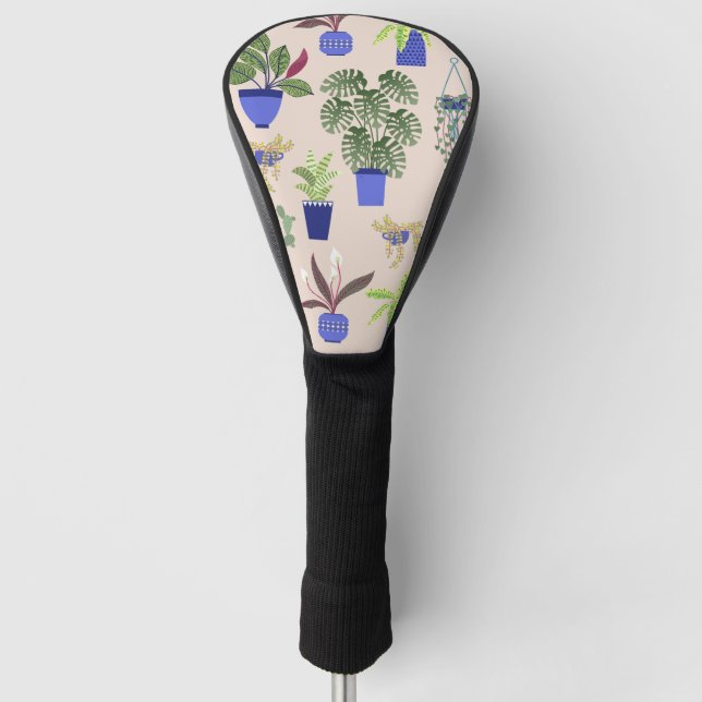 Couvre-club De Golf Motif Cactus (Devant)