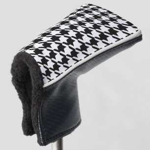 Couvre-club De Golf Motif classique Golfer Black Pepita Houndstooth