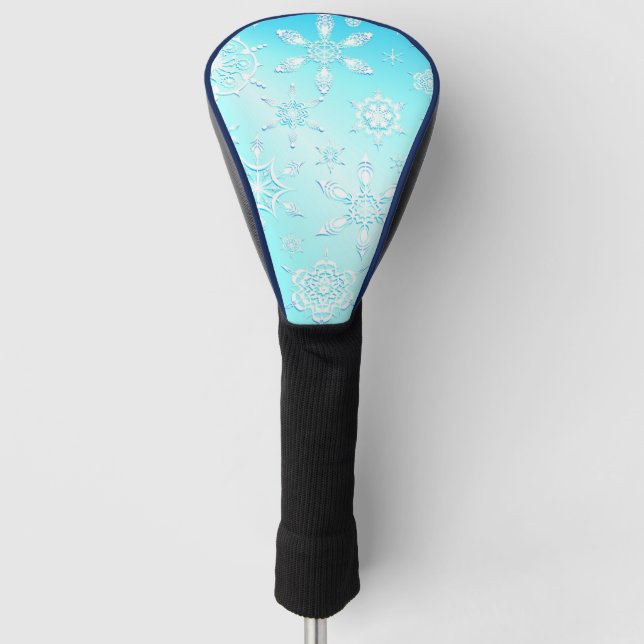 Couvre-club De Golf Motif Crystal Snowflakes (Devant)
