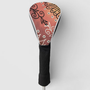Couvre-club De Golf Motif d'art drôle rouge
