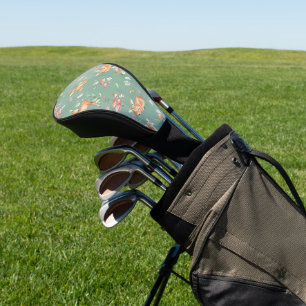 Couvre-club De Golf Motif de cerfs à l'aquarelle