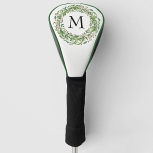 Couvre-club De Golf Motif de  des Feuilles de couronnes de laurier ver