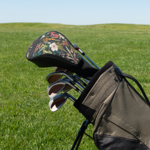 Couvre-club De Golf Motif de fleurs tropicales colorées
