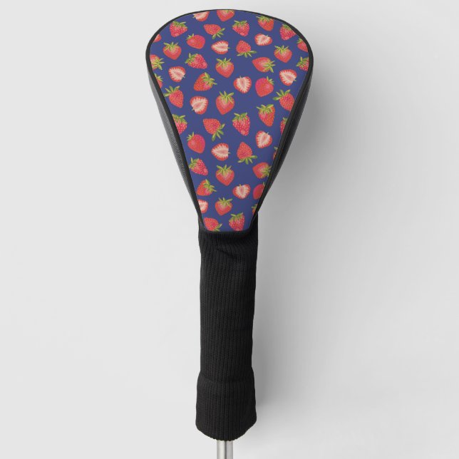 Couvre-club De Golf Motif de fraises d'été (Devant)