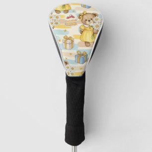 Couvre-club De Golf Motif de jardin de marguerites Ourson (5)