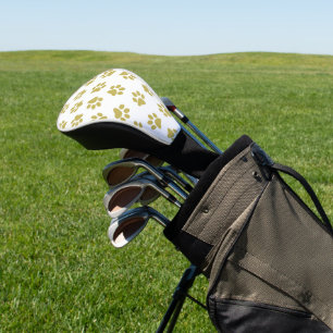 Couvre-club De Golf Motif De Pailles, Pailles De Chien, Pâtes D'Or