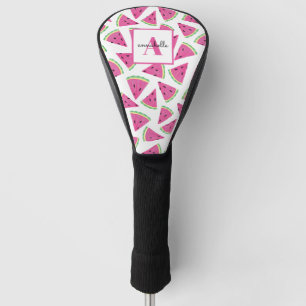 Couvre-club De Golf Motif de pastèque rose tropicale