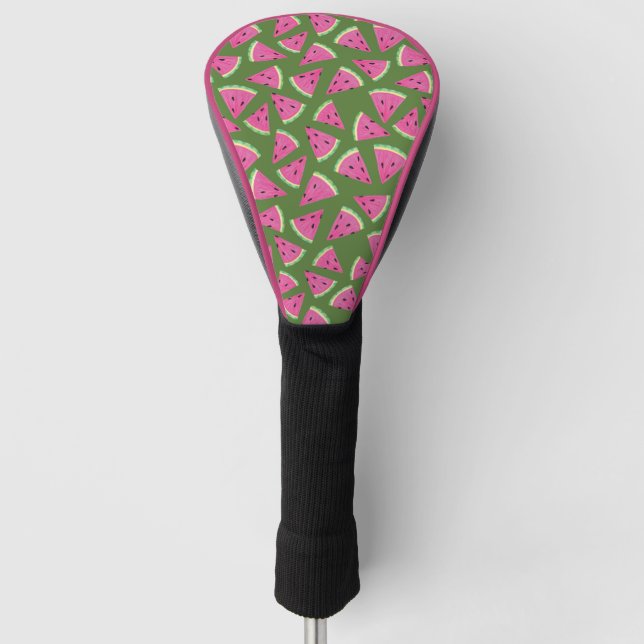 Couvre-club De Golf Motif de pastèque tropicale (Devant)