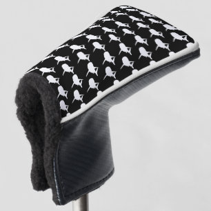 Couvre-club De Golf Motif de requin-baleine noire et blanche Ombre