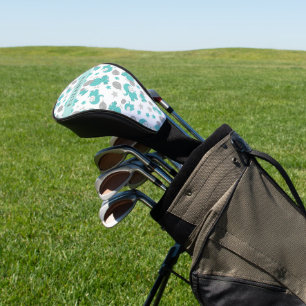 Couvre-club De Golf Motif Des Eléphants Bleus, Étoiles, Votre Nom
