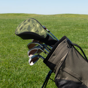 Couvre-club De Golf Motif Dinosaure, Silhouette Dinosaure, Dino Vert