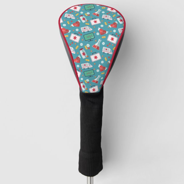 Couvre-club De Golf Motif Médicale d'icône (Devant)