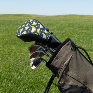 Couvre-club De Golf Motif mouton, Mouton couché, Lune, Étoiles