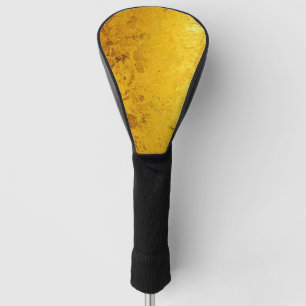 Couvre-club De Golf Motif PURE FEUILLE D'OR + votre texte / photo