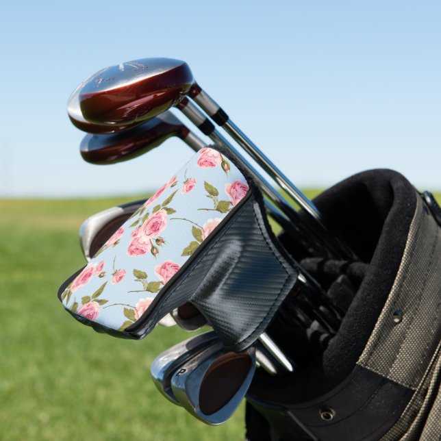 Couvre-club De Golf Motif rose et Pois (In Situ)