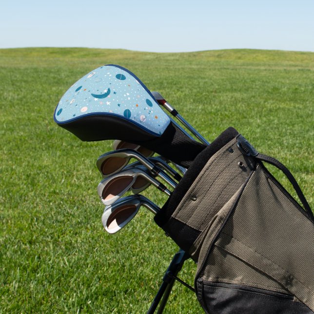 Couvre-club De Golf Motif Sky & Space bleu (In Situ)