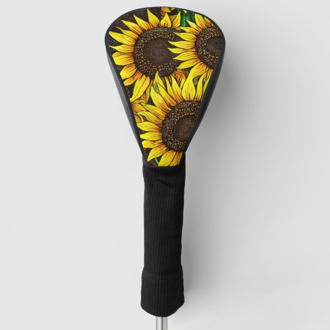 Couvre-club De Golf Motif Sunny Large (Devant)