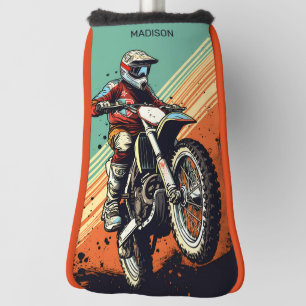 Couvre-club De Golf Motocross de nom personnalisé