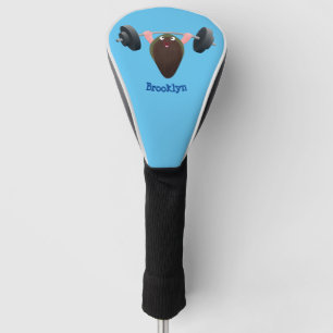 Couvre-club De Golf Moule amusante travaillant sur l'illustration de d