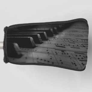 Couvre-club De Golf Music Piano Keys