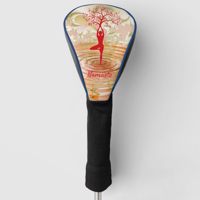 Couvre-club De Golf Namaste Quote Tree of Life Zen Yoga (Devant)