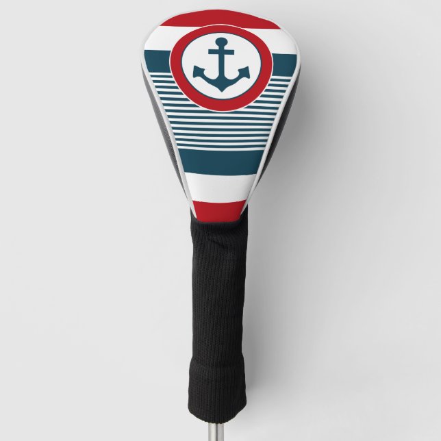 Couvre-club De Golf Nautical design (Devant)
