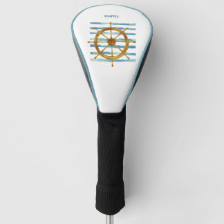 Couvre-club De Golf NAVIRES D'Aquarelle ROUE