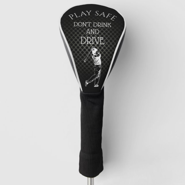 Couvre-club De Golf Ne pas boire et conduire Humour Golf Head Cover (Devant)