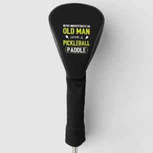 Couvre-club De Golf Ne sous-estimez jamais le vieil homme à la pédale