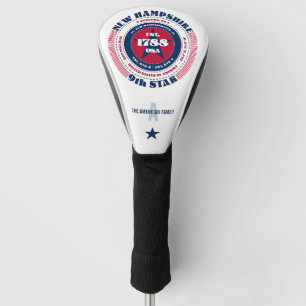 Couvre-club De Golf New Hampshire State Circle Custom Golf Head Cover