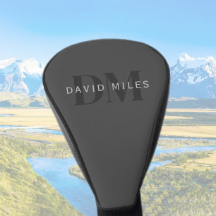 Couvre-club De Golf Nom commercial modifiable (ou tout autre texte) Gr