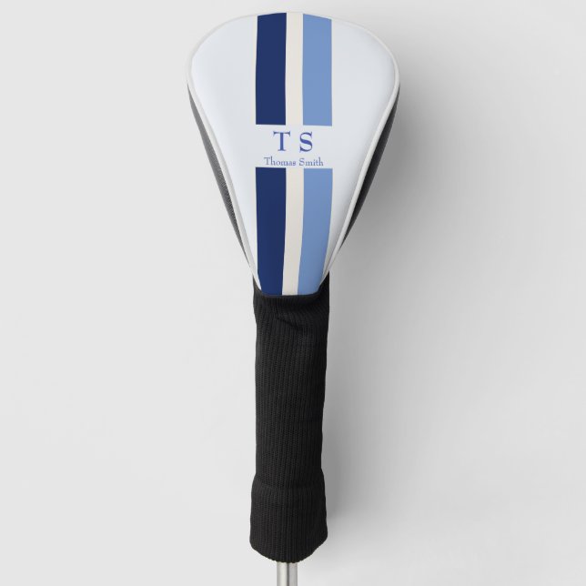 Couvre-club De Golf Nom et initiale personnalisés (Devant)