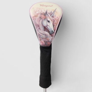 Couvre-club De Golf Nom personnalisé belle licorne