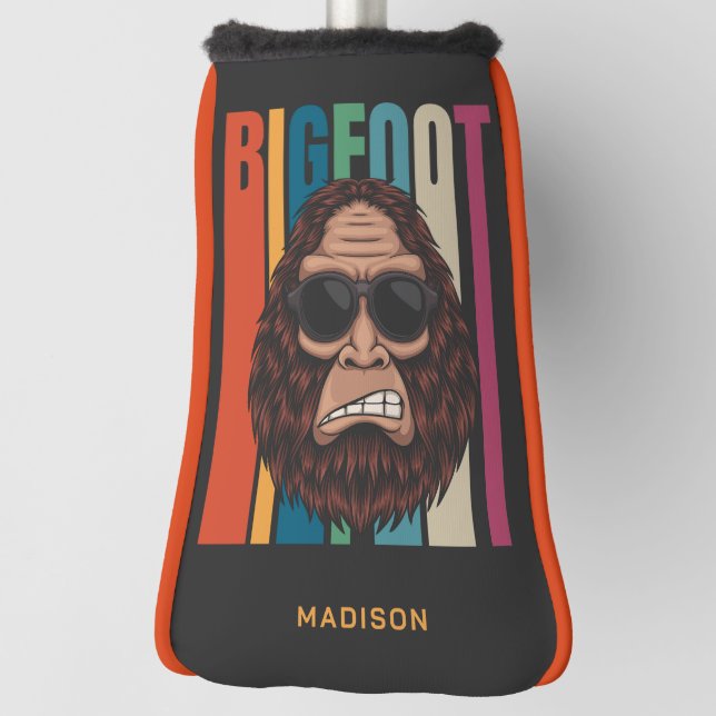 Couvre-club De Golf Nom personnalisé Bigfoot (Tourné à 90°)