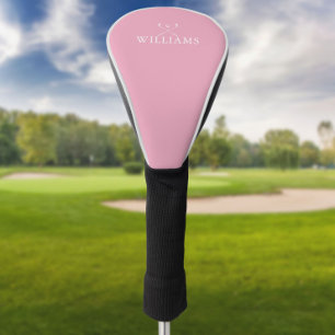 Couvre-club De Golf Nom personnalisé Golf Clubs Feminine Rose