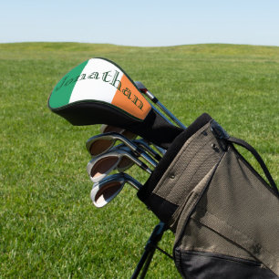 Couvre-club De Golf Nom personnalisé Irish Flag dccn