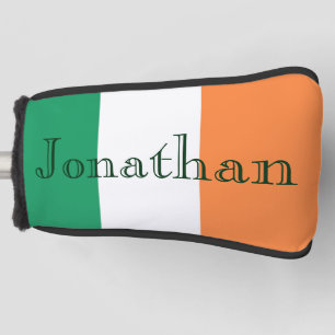 Couvre-club De Golf Nom personnalisé Irlandais Flag Golf Putting Cove