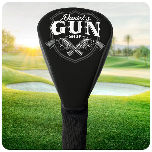 Couvre-club De Golf NOM PERSONNALISÉ Vieux Armes à feu
