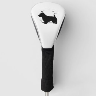 Couvre-club De Golf Norfolk Terrier Dog � Halloween Moon Silhouette Cl