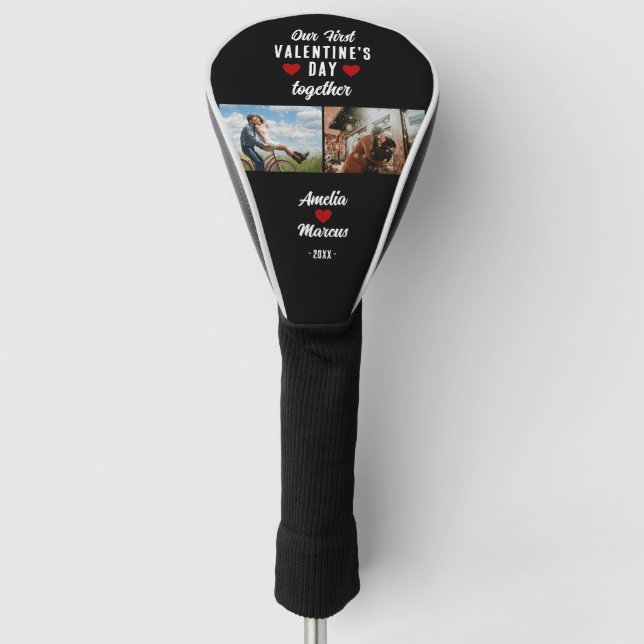 Couvre-club De Golf Notre première Saint Valentin Ensemble 2 Photos No (Devant)