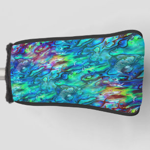 Couvre-club De Golf Nouvelle-Zélande Abalone Paua Shell Motif 1