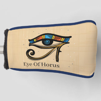 Couvre-club De Golf OEil de Horus sur papyrus, hiéroglyphes égyptiens