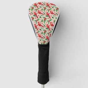 Couvre-club De Golf Oiseaux cardinaux rouges motifs sans joint