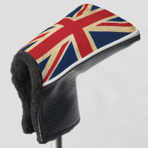 Couvre-club De Golf Old Vintage Grunge Royaume-Uni Drapeau Union Jack