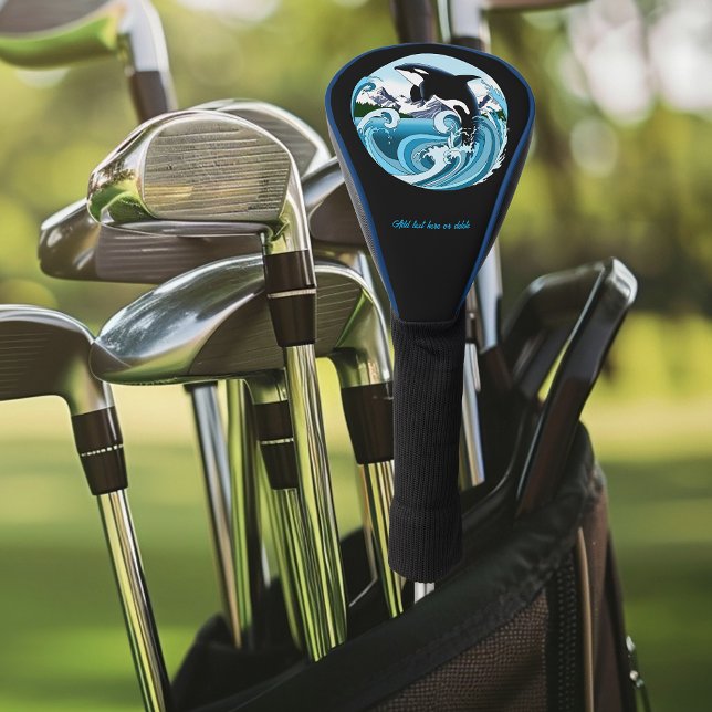 Couvre-club De Golf Orca Killer Whale Blue Ocean (Créateur téléchargé)