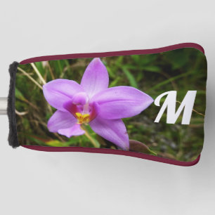 Couvre-club De Golf Orchidée sauvage violette Fleur tropicale