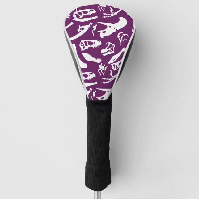 Couvre-club De Golf Os Dinosaures (Violet) (Devant)