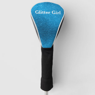 Couvre-club De Golf Paillettes Bleu Turquoise Fille Montrez Vos Glamou
