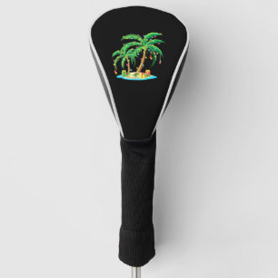 Couvre-club De Golf Palmier de Noël Cocotier de Noël Tropical